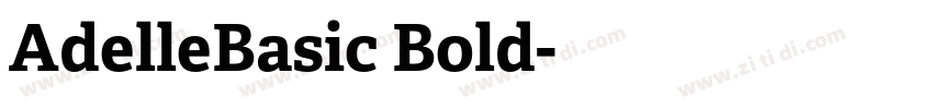 AdelleBasic Bold字体转换